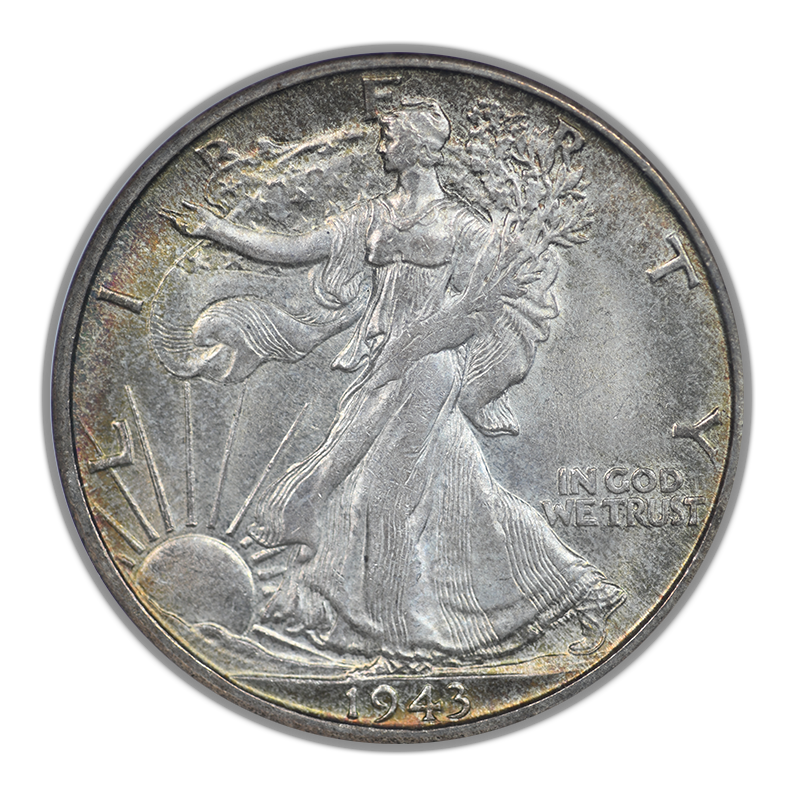 1943-S Walking Liberty Half Dollar 50C NGC MS63 CAC