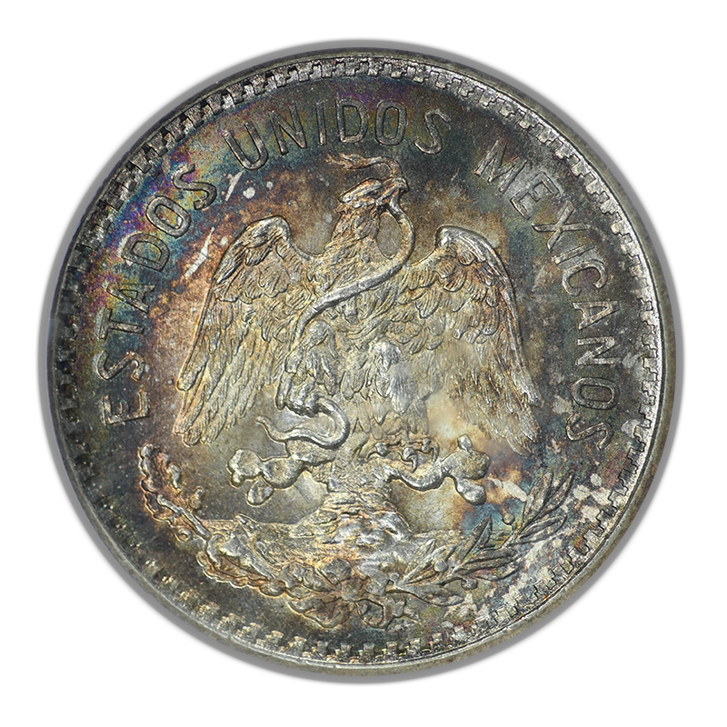 1910-M Mexico 10C Centavos ANACS Soapbox MS65 - TONED!