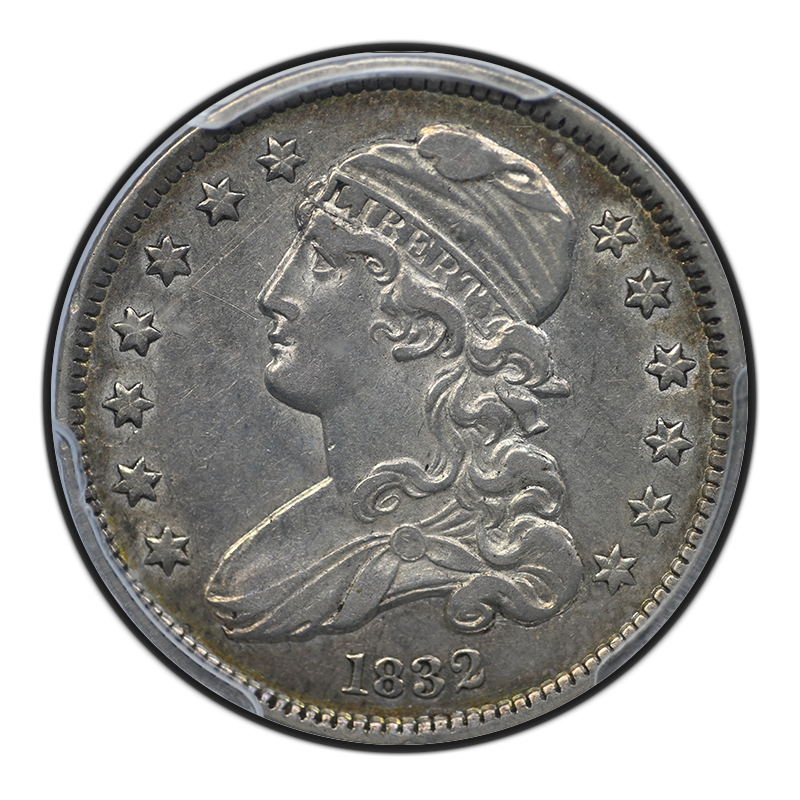 1832 Capped Bust Quarter 25C PCGS AU50 Obverse