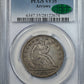 1874-CC Liberty Seated Half Dollar 50C PCGS VF35 CAC Arrows