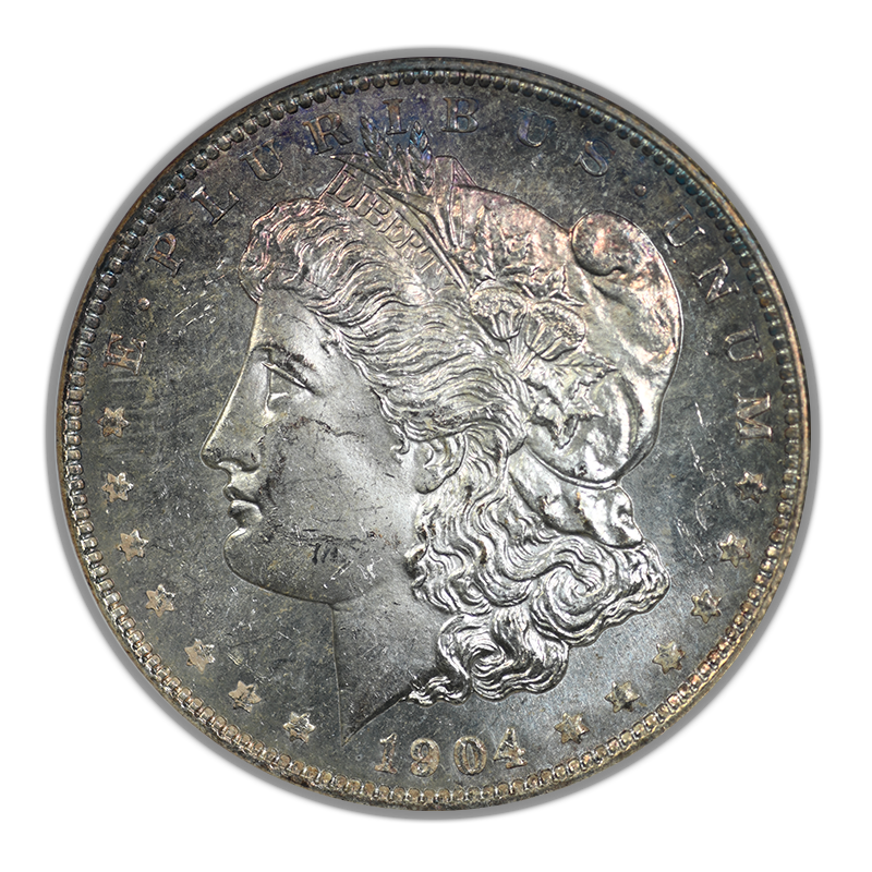 1904-O Morgan Dollar $1 NGC Fatty MS64PL - Prooflike - TONED! Obverse