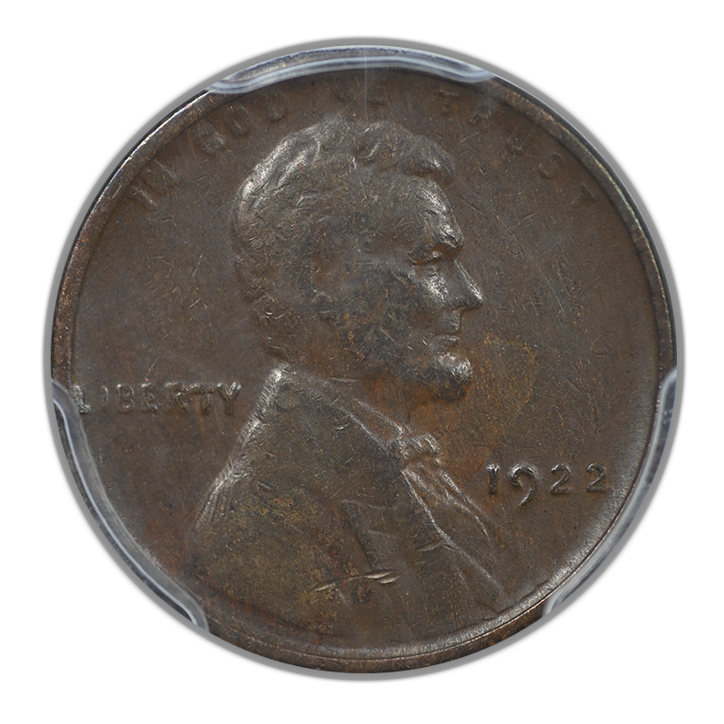 1922 No D Lincoln Wheat Cent 1C PCGS XF40 - Strong Reverse