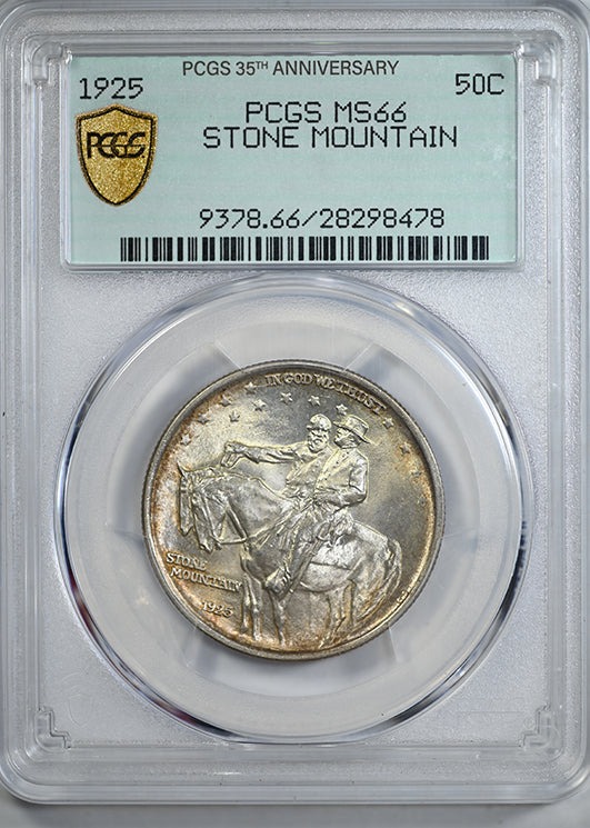 1925 Stone Mountain Classic Commemorative Half Dollar 50C PCGS MS66 Obverse Slab