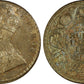 1934(c) British India 1/2R Half Rupee PCGS MS64 - REVERSE TONED!