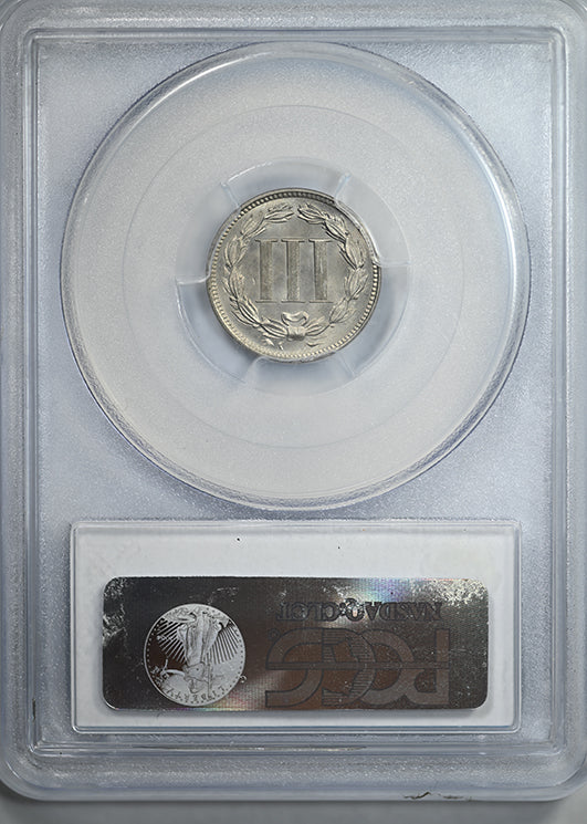 1880 Proof Three Cent Nickel Piece 3CN PCGS PR65