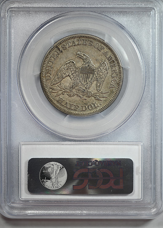 1854 Liberty Seated Half Dollar 50C PCGS AU55 CAC - Arrows