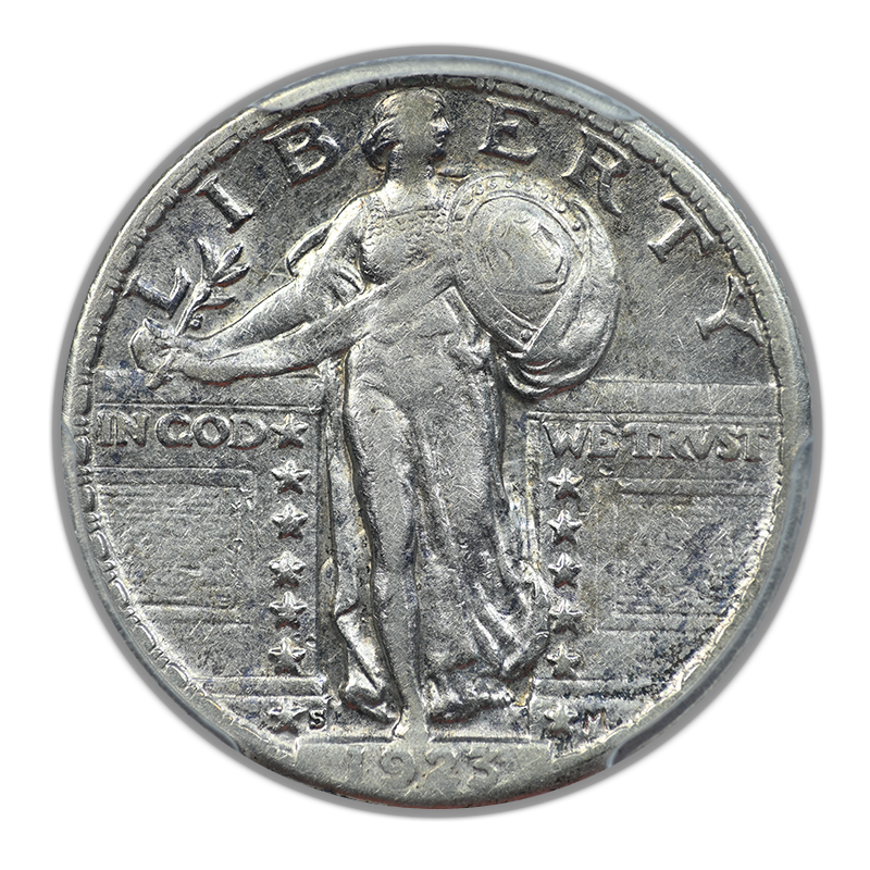 1923-S Standing Liberty Quarter 25C PCGS XF40