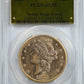 1881-S Liberty Head Gold Double Eagle $20 PCGS AU55 - Saddle Ridge Hoard Obverse Slab