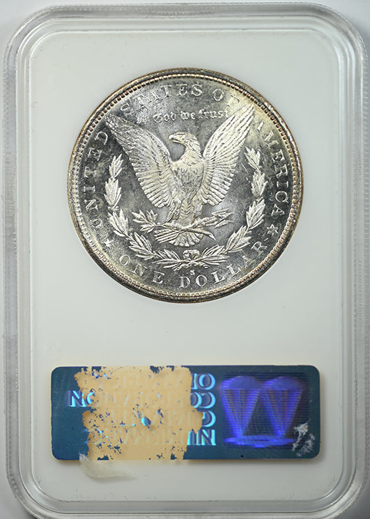 1882-S Morgan Dollar $1 NGC Fatty MS64PL - Prooflike - TONED! Reverse Slab