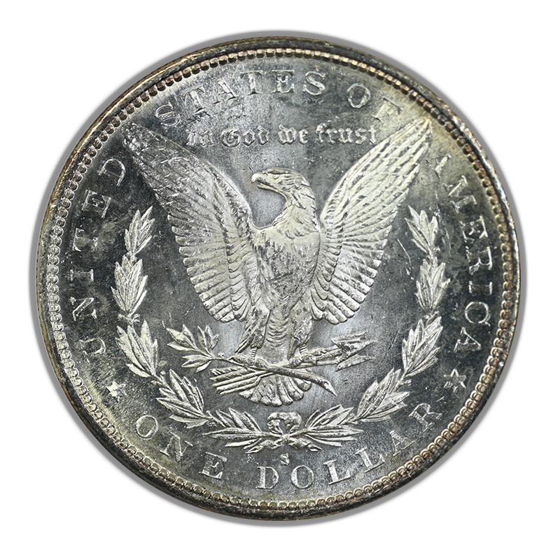 1882-S Morgan Dollar $1 NGC Fatty MS64PL - Prooflike - TONED! Reverse