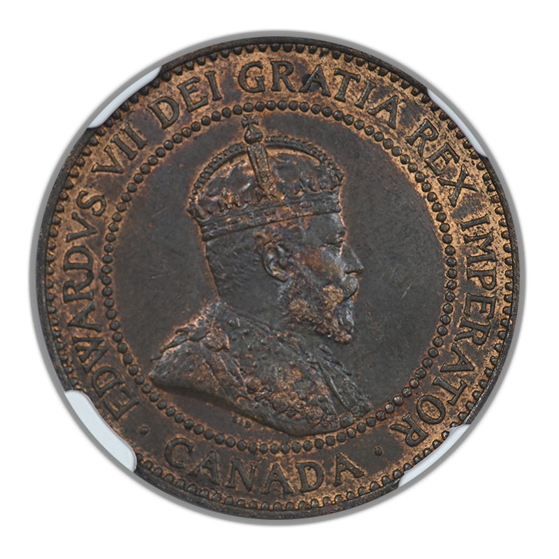 1908 Canada 1C Cent NGC MS63BN