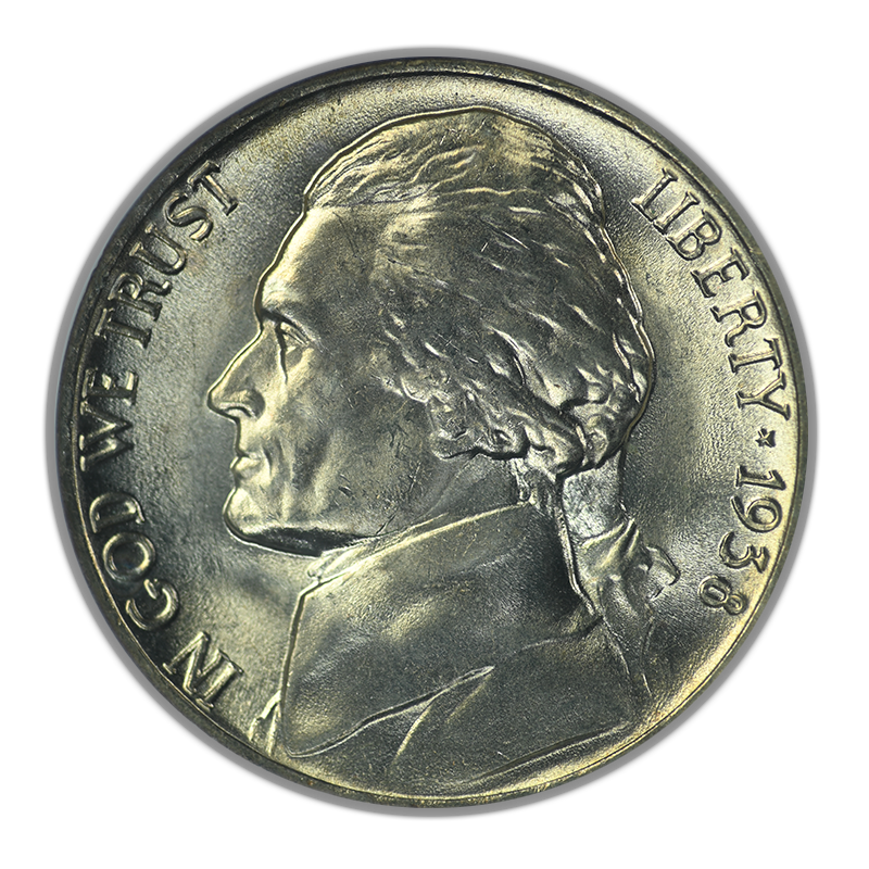 1938-D Jefferson Nickel 5C NGC MS67