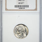 1945-S Jefferson War Nickel 5C NGC MS67