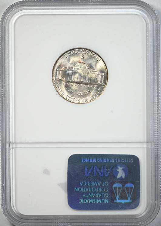 1945-S Jefferson War Nickel 5C NGC MS67