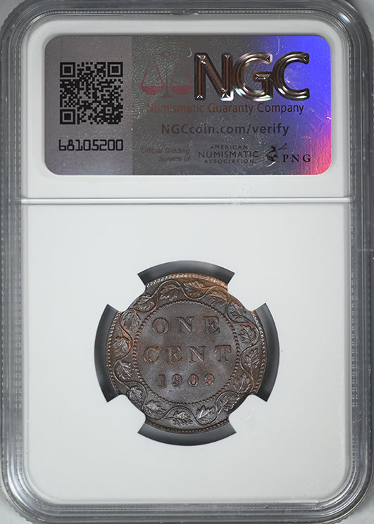 1909 Canada 1C Cent NGC MS64BN