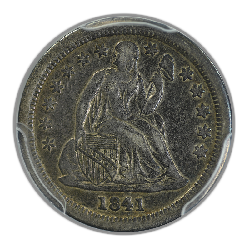 1841-O Liberty Seated Dime 10C PCGS VF35 Obverse