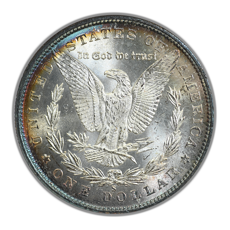 1880-S Morgan Dollar $1 NGC Fatty MS63 - TONED!