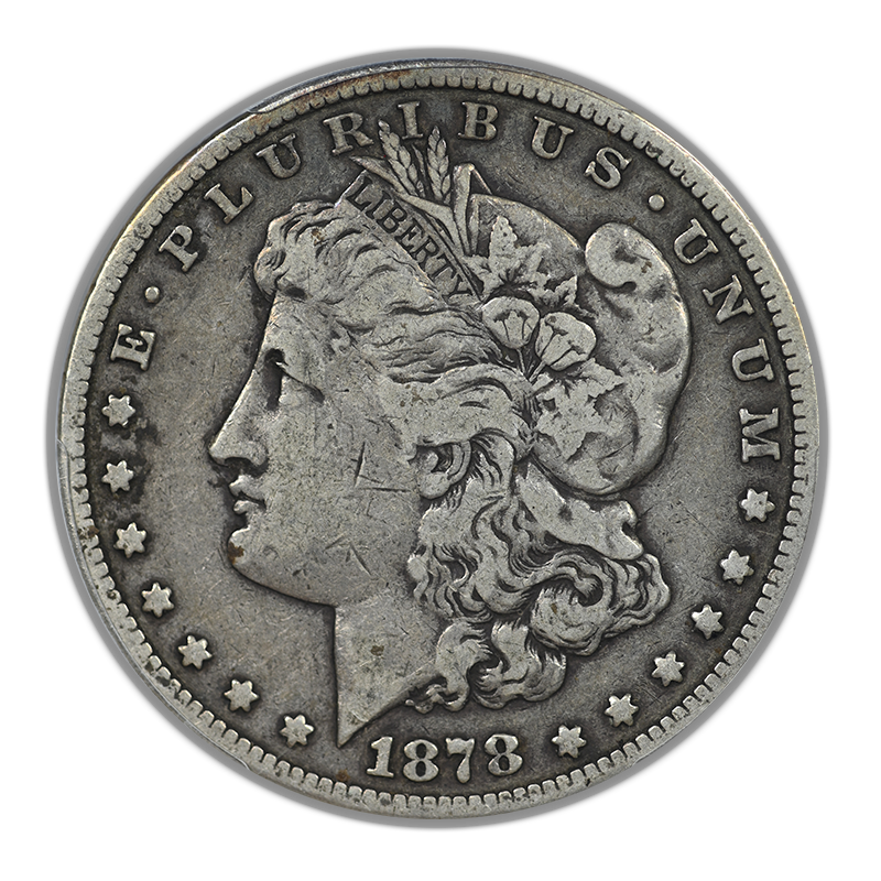 1878-CC Morgan Dollar $1 PCGS F12