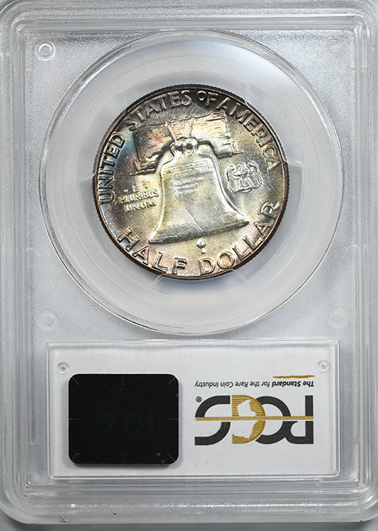 1963 Franklin Half Dollar 50C PCGS MS64 - TONED!