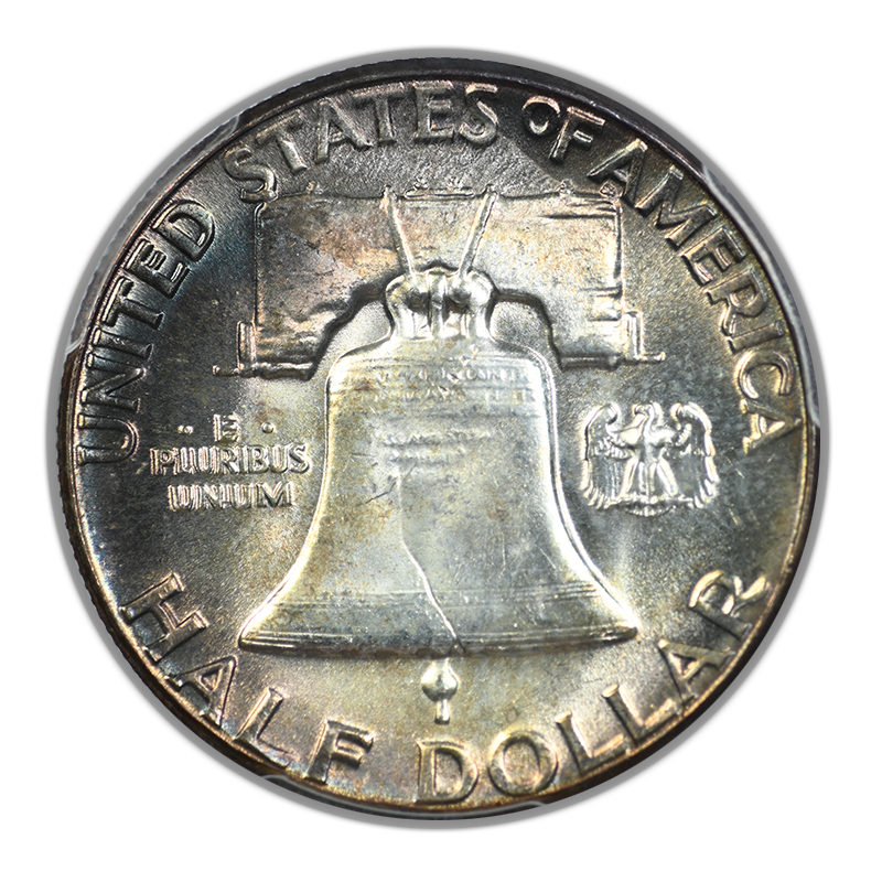 1963 Franklin Half Dollar 50C PCGS MS64 - TONED!