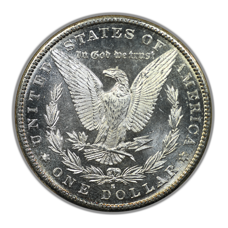 1881-S Morgan Dollar $1 NGC Fatty MS64PL - Prooflike Reverse