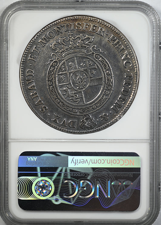1756 Italy Scudo Sardinia DAV-1494 Mainland Coinage NGC XF Details