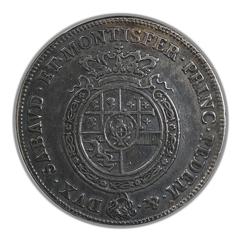 1756 Italy Scudo Sardinia DAV-1494 Mainland Coinage NGC XF Details