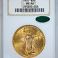 1927 Saint Gaudens Gold Double Eagle $20 NGC Fatty MS66 CAC