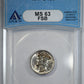1917-S Mercury Dime 10C ANACS MS63FB - Full Bands