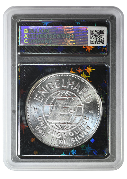 1982 Engelhard Prospector Type 1 1oz Silver Round BAC 9.2
