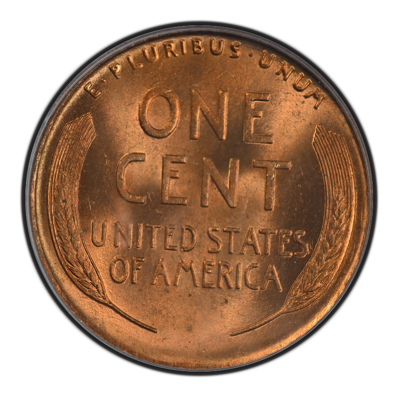 1909 Lincoln Wheat Cent 1C PCGS MS66RD CAC Reverse