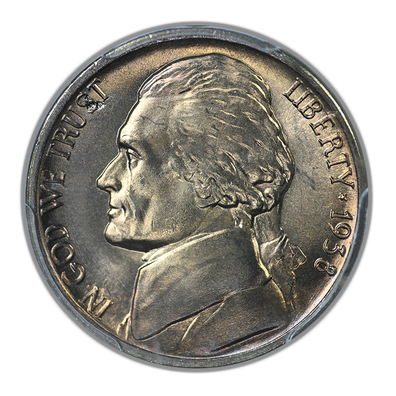 1938-D Jefferson Nickel 5C PCGS MS66