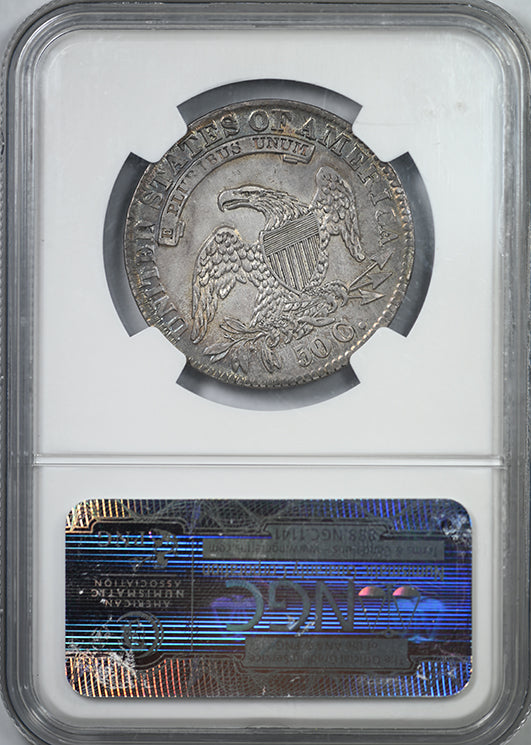 1833 Capped Bust Half Dollar 50C NGC AU55 - TONED!