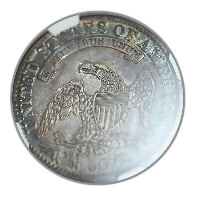 1833 Capped Bust Half Dollar 50C NGC AU55 - TONED!