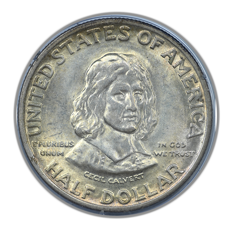 1934 Maryland Classic Commemorative Half Dollar 50C PCGS Rattler MS65 CAC
