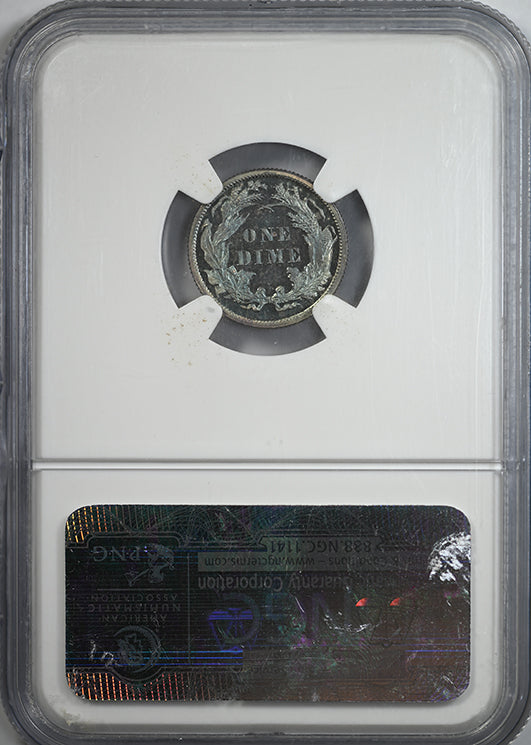 1880 Proof Liberty Seated Dime 10C NGC PF66 - TONED!