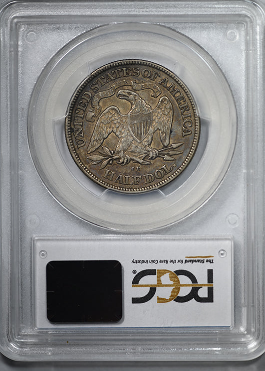 1877-CC Liberty Seated Half Dollar 50C PCGS XF45 CAC