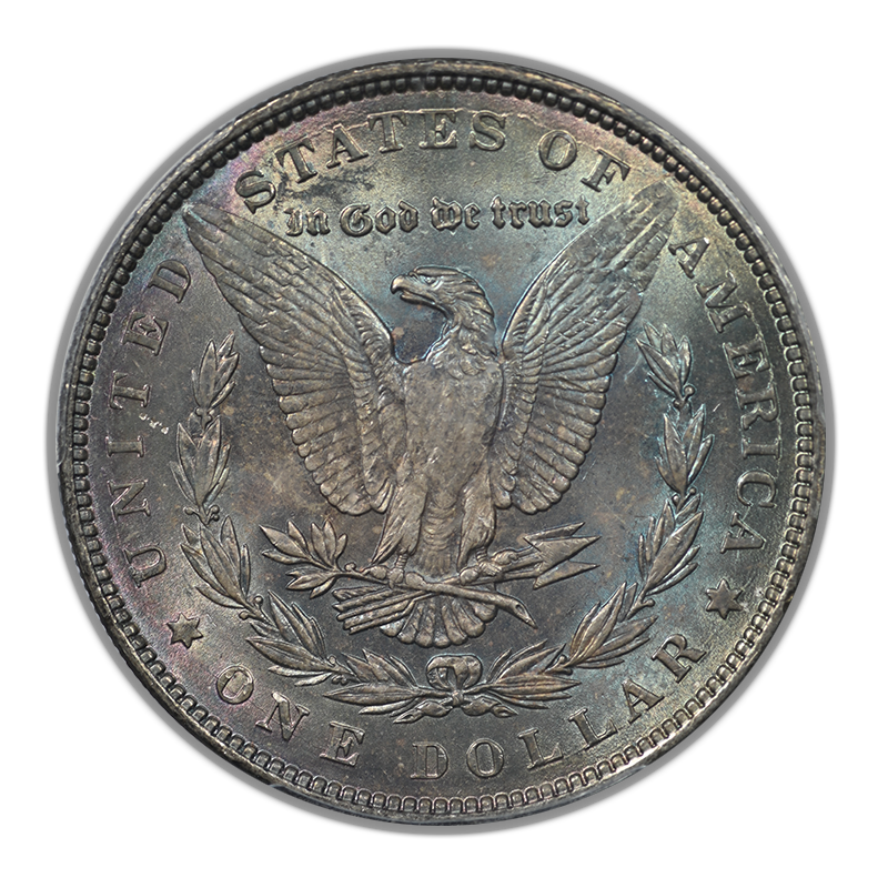 1887 Morgan Dollar $1 PCGS MS63 - DUAL SIDED TONED!