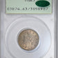 1912-D Liberty V-Nickel 5C PCGS Rattler MS63 CAC Obverse Slab