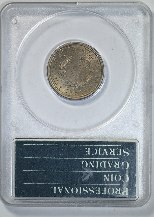 1912-D Liberty V-Nickel 5C PCGS Rattler MS63 CAC Reverse Slab