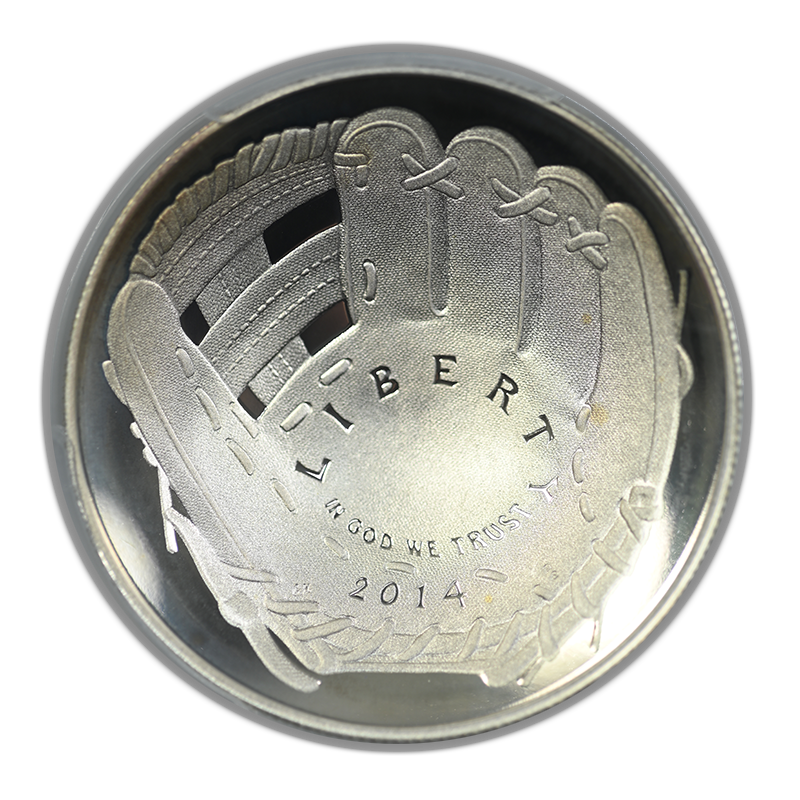 2014-P Baseball Hall of Fame Commemorative Silver Dollar $1 PCGS PR70DCAM Deep Cameo