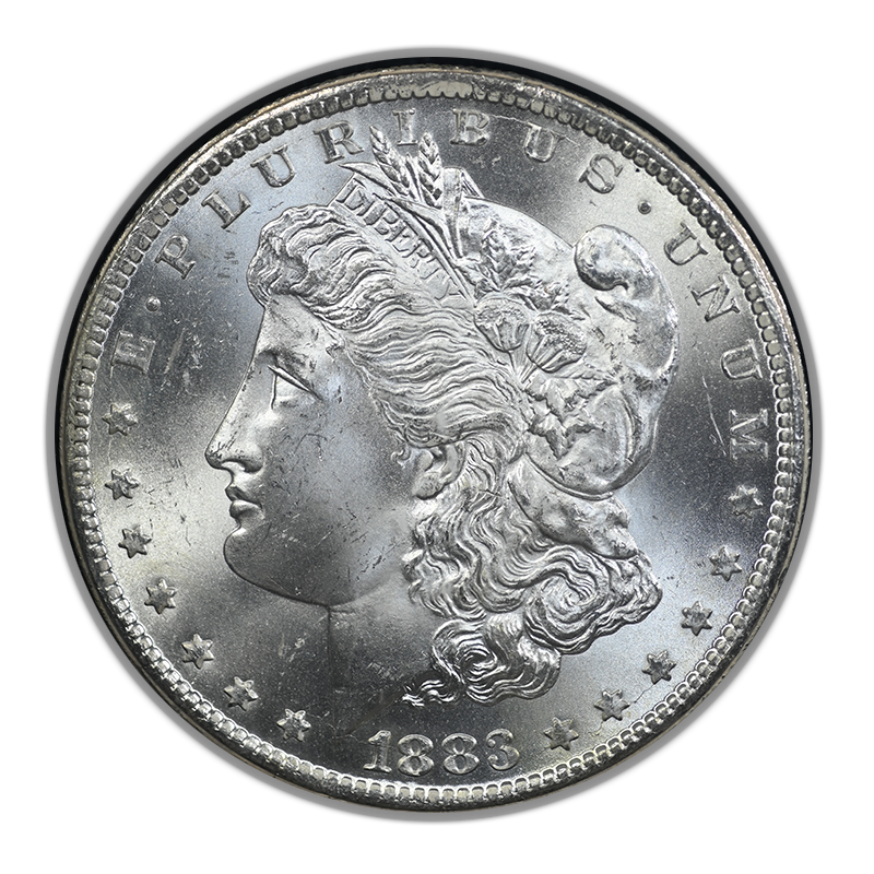 1883-CC GSA Morgan Dollar $1 PCGS MS65 CAC Obverse