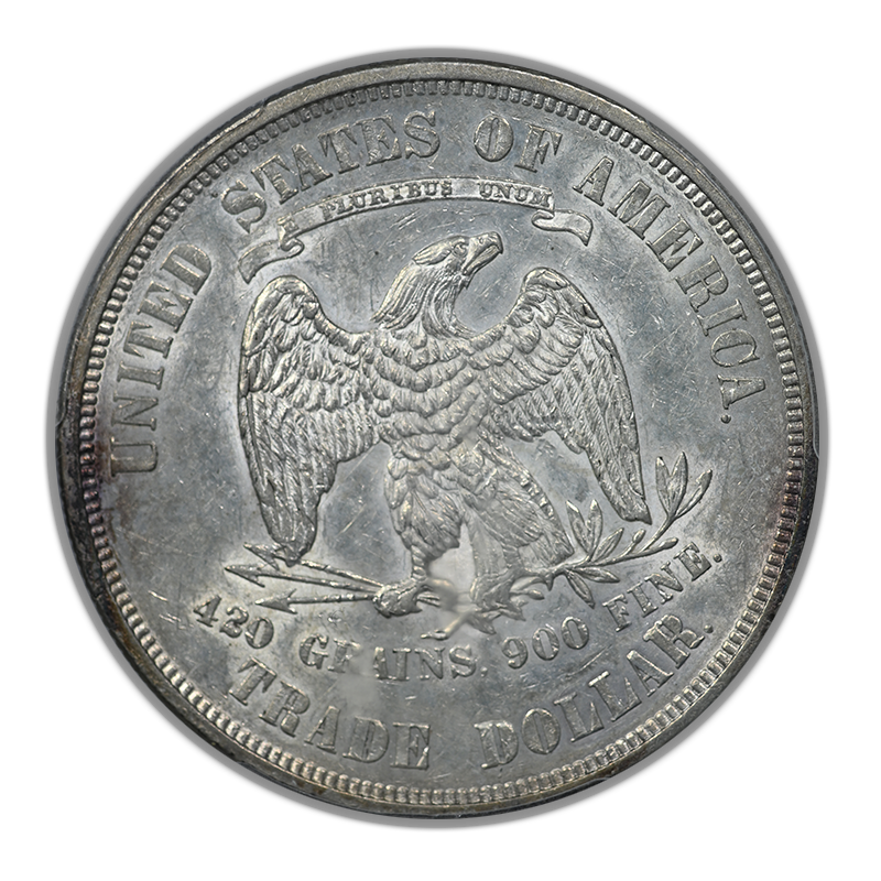 1874 Trade Dollar T$1 PCGS AU55