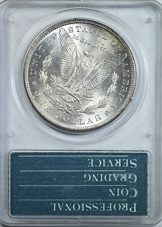 1899-S Morgan Dollar $1 PCGS Rattler MS63 CAC Reverse Slab