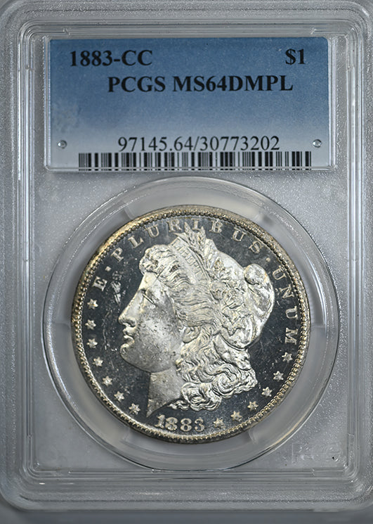 1883-CC Morgan Dollar $1 PCGS MS64DMPL - Deep Mirror Prooflike