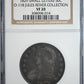 1829 Small Letters Capped Bust Half Dollar 50C NGC VF20 R-5 O-118 Jules Reiver Collection Obverse Slab