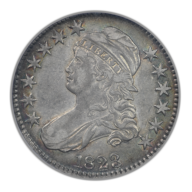 1823 Capped Bust Half Dollar 50C NGC XF45 CAC O-112 - TONED!