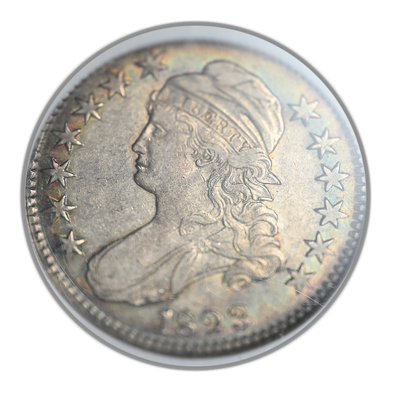 1823 Capped Bust Half Dollar 50C NGC XF45 CAC O-112 - TONED!