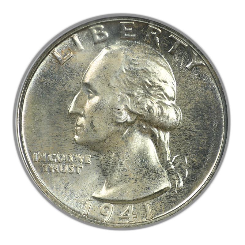 1941 Proof Washington Quarter 25C NGC PF66 CAC