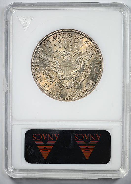 1909 Barber Half Dollar 50C ANACS Soapbox MS60
